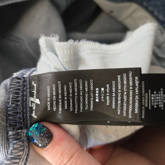 7FAM Jen7 Women's Mid-Rise Stretch Denim 50/50 Ankle-Skinny Jeans Plus Size 18 - Picture 16 of 16